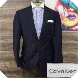 CALVIN KLEIN Mens Blazer Sport Coat Casual Jacket‎ Size 40R Blue Wool Suit
